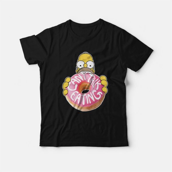 The Simpsons Homer Can’t Talk Eating T-Shirt