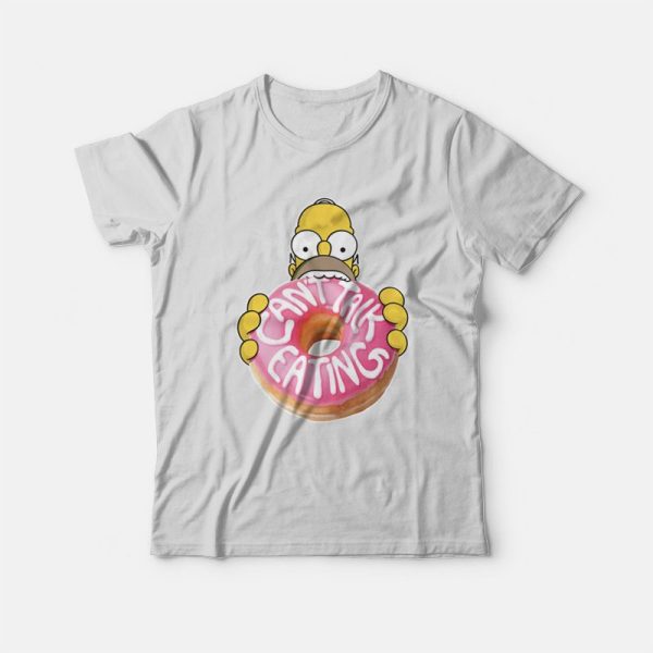 The Simpsons Homer Can’t Talk Eating T-Shirt