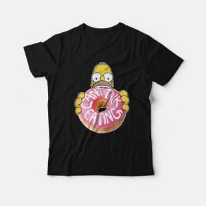 The Simpsons Homer Cant Talk Eating T Shirt 3