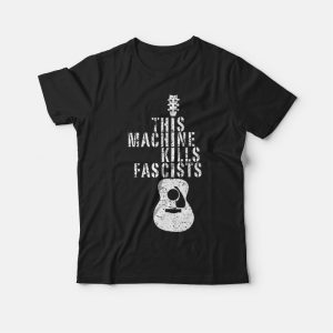 This Machine Kills Fascists Electric Guitars Music T shirt 3