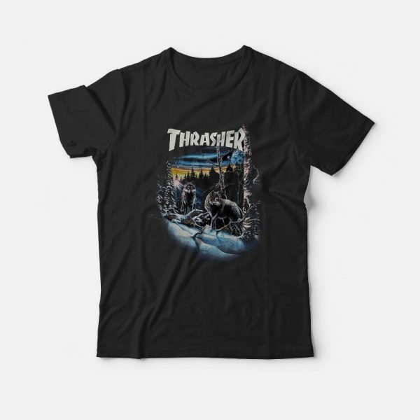 Thrasher 13 Wolves Black T-shirt