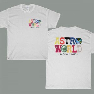 Travis Scott Astroworld Look Mom I Can Fly T-Shirt Travis Scott Astroworld Look Mom I Can Fly T-Shirt