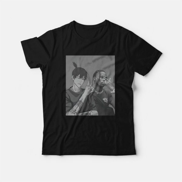 Travis Scott and Aki Hayakawa Chainsaw Man T-Shirt