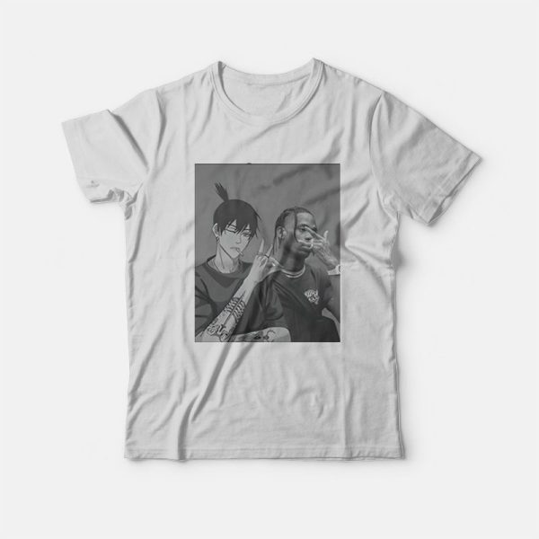 Travis Scott and Aki Hayakawa Chainsaw Man T-Shirt