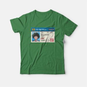 UA Student ID Card My Hero Academia Izuku Midoriya T-Shirt 2 UA Student ID Card My Hero Academia Izuku Midoriya T Shirt 3