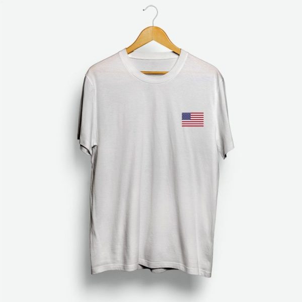 USA Flag Pocket Looks T Shirt