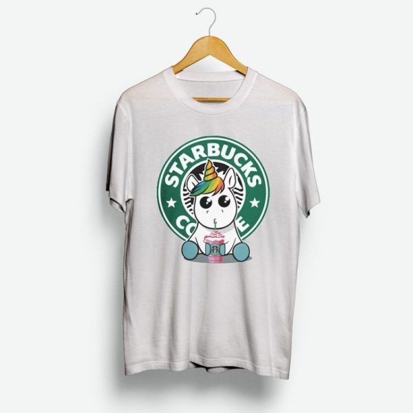 Unicorn Drink Coffee On Starbuck T-Shirt