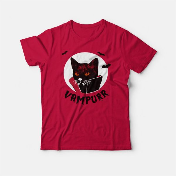 Vampurr Vampire Black Cat T-shirt