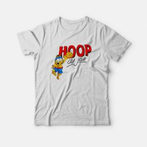 Vintage Garfield HOOP DU JOUR T-Shirt Vintage Garfield HOOP DU JOUR T-Shirt