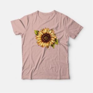 Vintage Sunflower Design T-shirt 3 Vintage Sunflower Design T shirt 4
