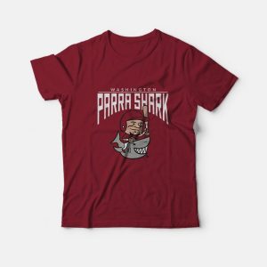 Washington Parra Shark Baseball Poster T-Shirt Washington Parra Shark Baseball Poster T-Shirt