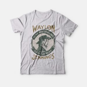 Waylon Jennings Vintage 70’s Style T-Shirt Waylon Jennings Vintage 70’s Style T-Shirt
