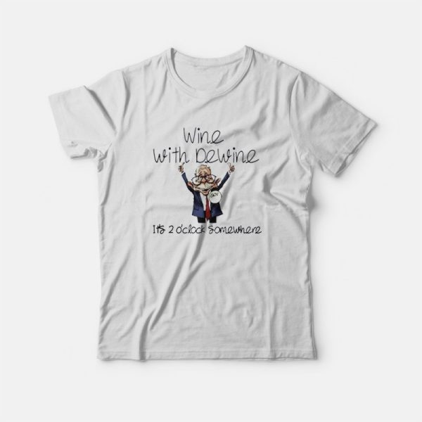 Wine with Dewine It’s 2 Oclock Somewhere Chibi T-Shirt