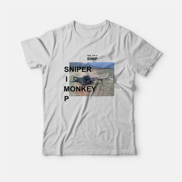 Yes I’m A Simp Sniper Monkey T-Shirt