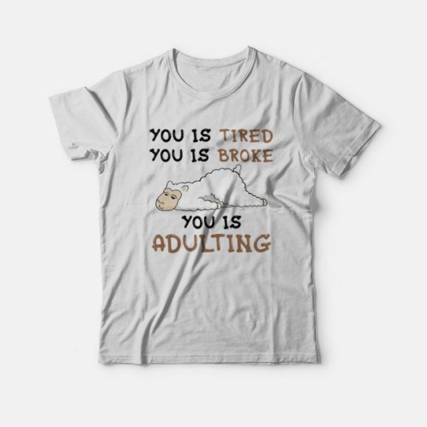 You is Broke You is Adulting T-Shirt