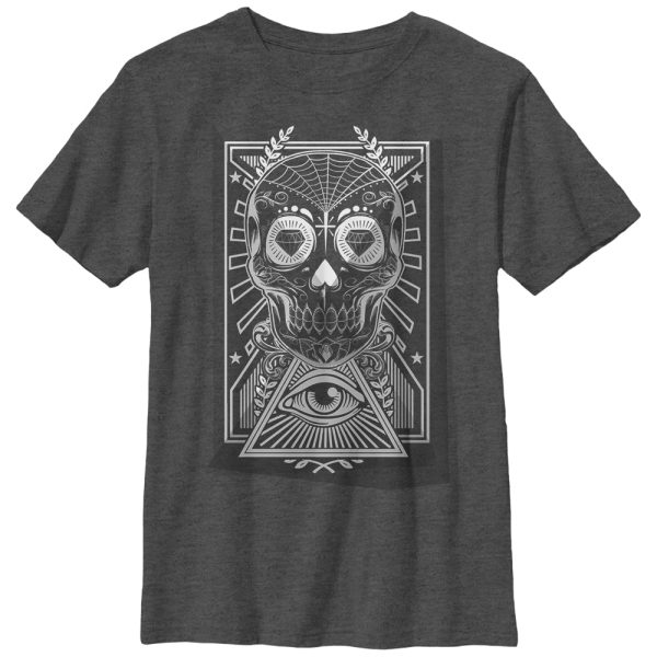 Boy_s Lost Gods Diamond Sugar Skull T-Shirt