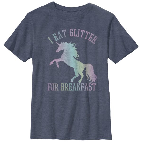 Boy_s Lost Gods Glitter Breakfast Unicorn T-Shirt