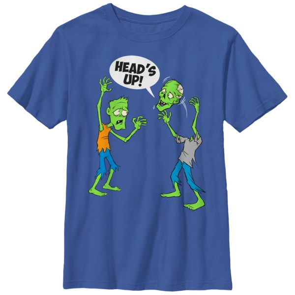 Boy_s Lost Gods Halloween Zombie Heads Up T-Shirt