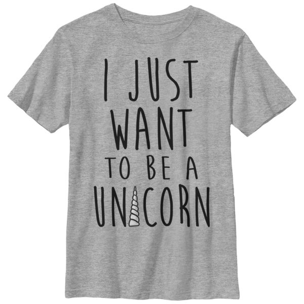 Boy_s Lost Gods I Just Want to be a Unicorn T-Shirt