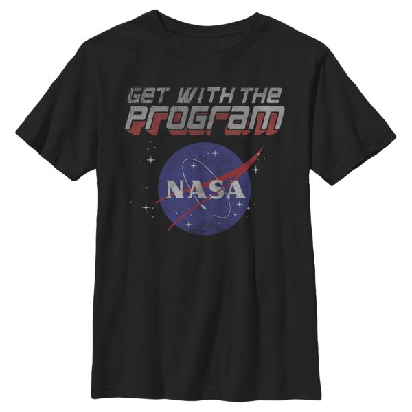 Boy_s NASA Get With The Program Logo T-Shirt