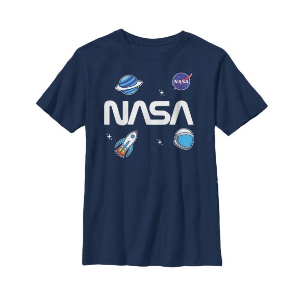 Boy_s NASA Logo Space Emoji T-Shirt