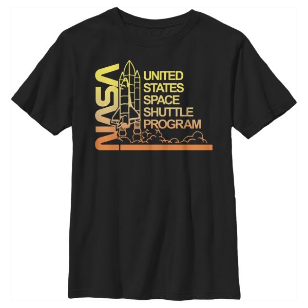 Boy_s NASA Ombre Sunset Shuttle Program T-Shirt