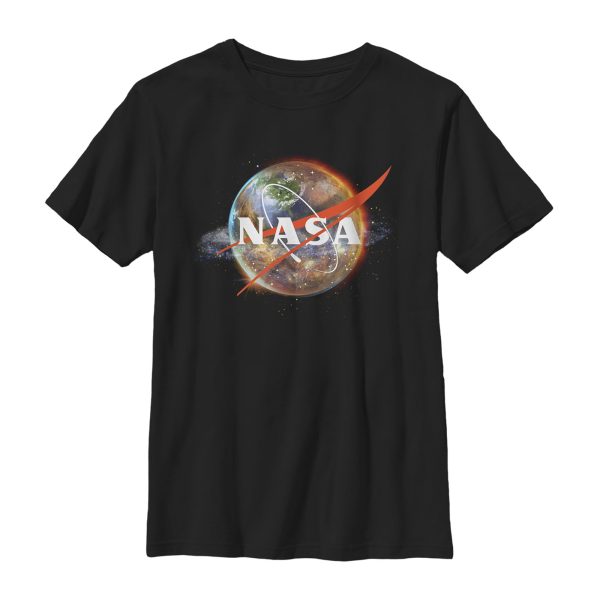 Boy_s NASA Planetary Swirl Logo T-Shirt