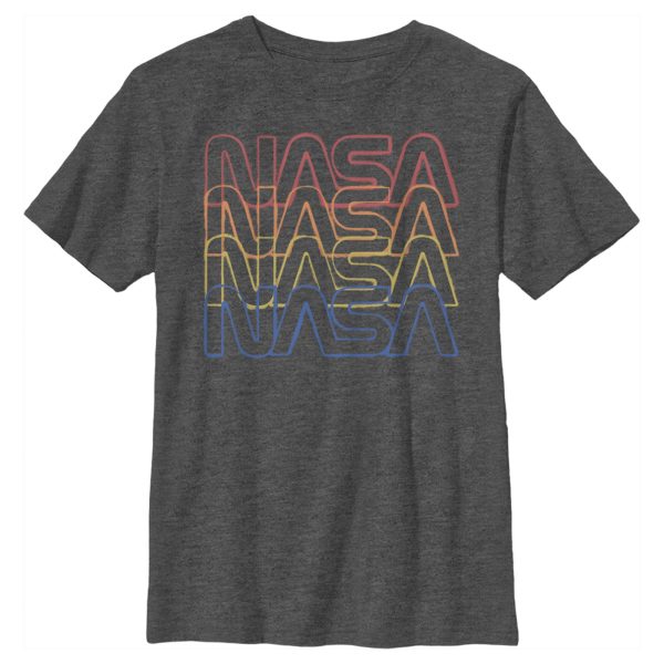 Boy_s NASA Rainbow Repeat Logo T-Shirt