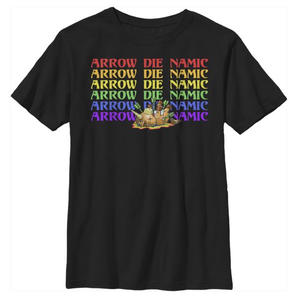 Boy_s R.I.P. Rainbows in Pieces Arrow Die Namic Unicorn Repeat T-Shirt