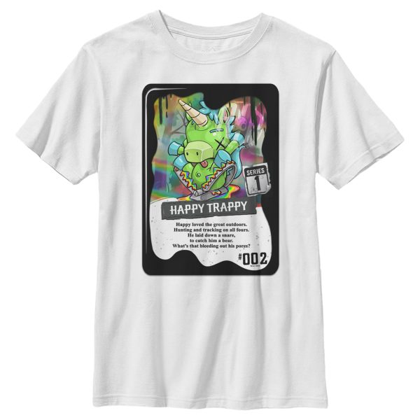 Boy_s R.I.P. Rainbows in Pieces Happy Trappy Unicorn Card T-Shirt