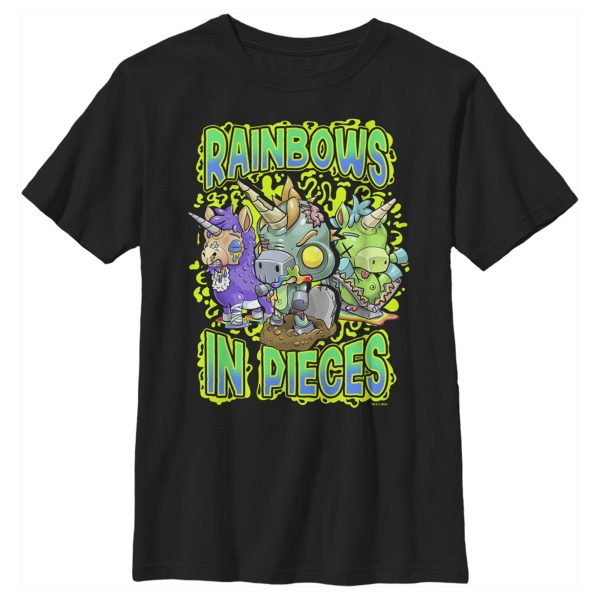 Boy_s R.I.P. Rainbows in Pieces Unicorn Logo Swirl T-Shirt