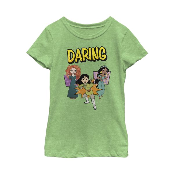 Girl_s Disney Princesses Daring Trio Pop Art T-Shirt