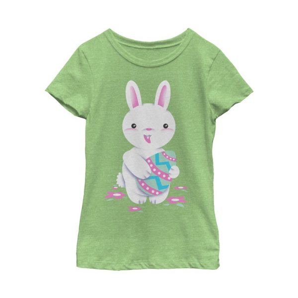 Girl_s Lost Gods Cartoon Easter Bunny T-Shirt