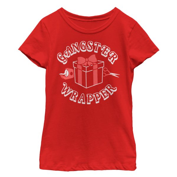 Girl_s Lost Gods Christmas Gangster Wrapper T-Shirt