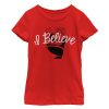 Girl_s Lost Gods Christmas I Believe Santa Claus T-Shirt