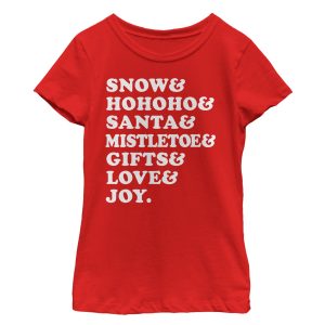 Girl_s Lost Gods Christmas Season List T-Shirt