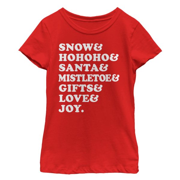 Girl_s Lost Gods Christmas Season List T-Shirt