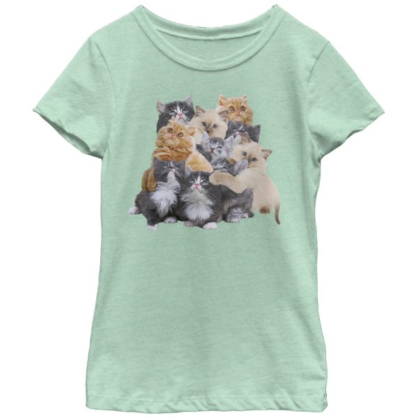 Girl_s Lost Gods Cute Kitten Group Hug T-Shirt