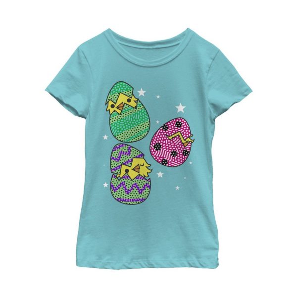 Girl_s Lost Gods Easter Chick Eggs T-Shirt