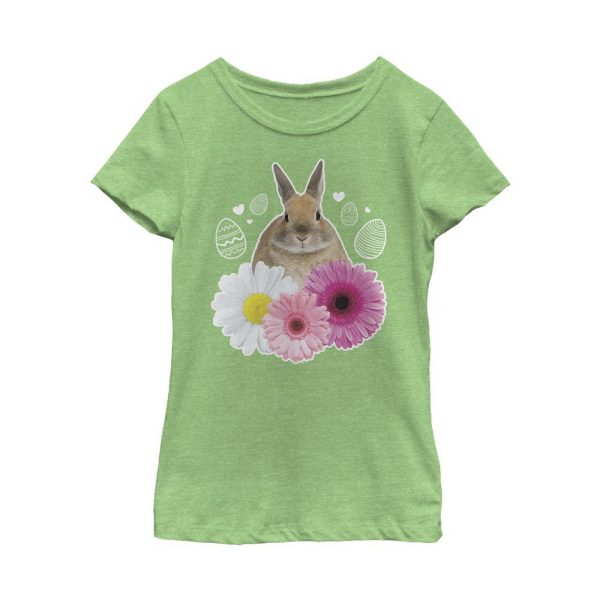 Girl_s Lost Gods Floral Easter Bunny T-Shirt