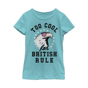 Girl_s Lost Gods Fourth of July Too Cool Eagle T-Shirt