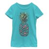 Girl_s Lost Gods Heart Pineapple T-Shirt