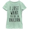 Girl_s Lost Gods I Just Want to be a Unicorn T-Shirt