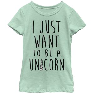 Girl_s Lost Gods I Just Want to be a Unicorn T-Shirt