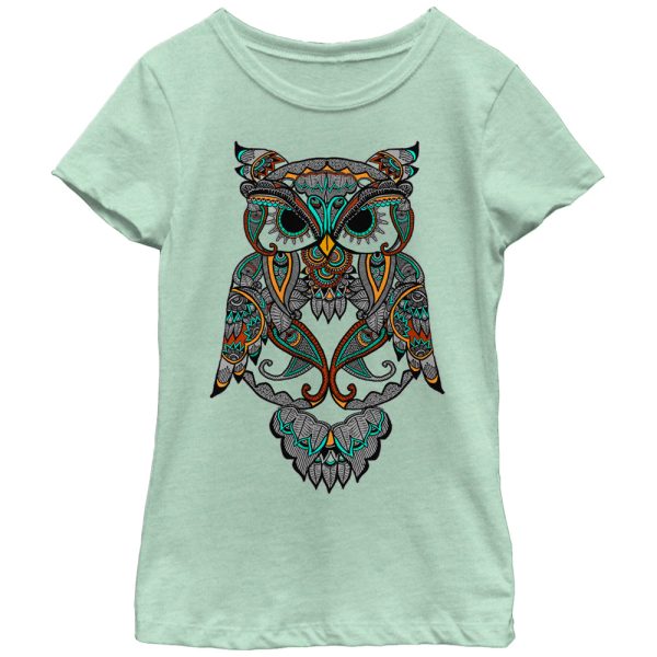 Girl_s Lost Gods Indy Henna Owl T-Shirt