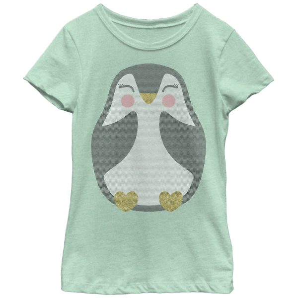 Girl_s Lost Gods Penguin Cuddle T-Shirt