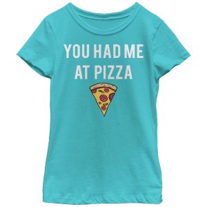 Girl_s Lost Gods You Had Me at Pizza T-Shirt