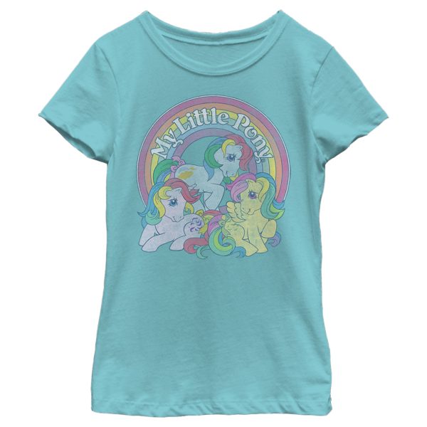 Girl_s My Little Pony Retro Rainbow Friends T-Shirt