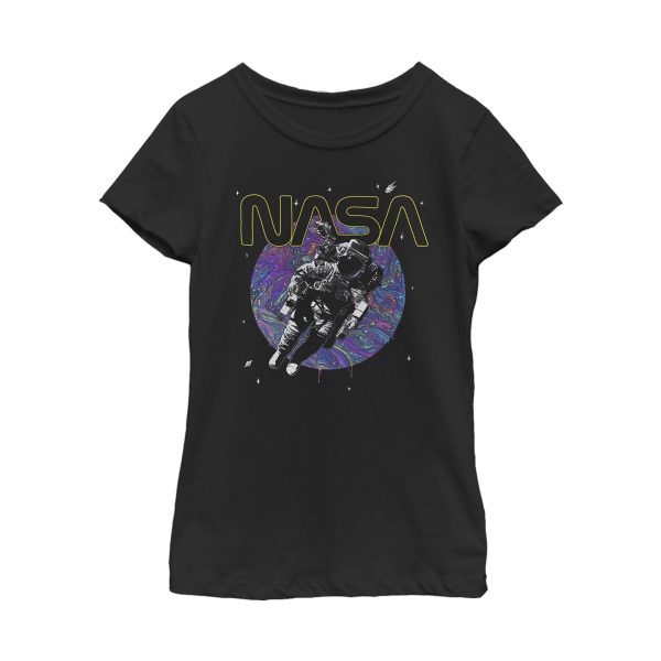 Girl_s NASA Astronaut Space Swirl T-Shirt