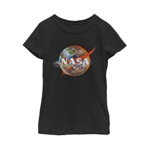 Girl_s NASA Planetary Swirl Logo T-Shirt